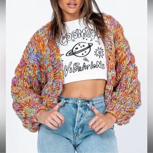 PRINCESS POLLY RAINBOW CARDIGAN♥️💛💚💙💕